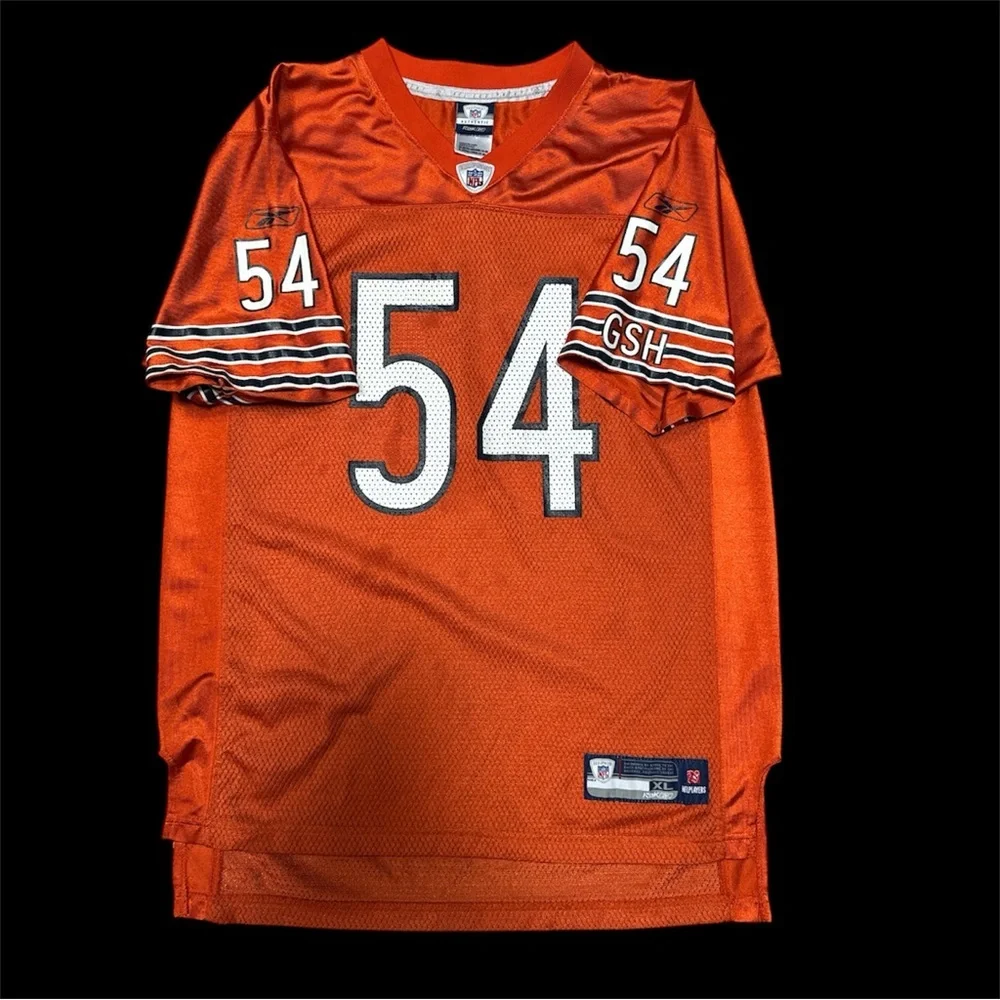 NFL Reebok Youth XL Chicago Bears Brian Urlacher 54 Jersey Orange